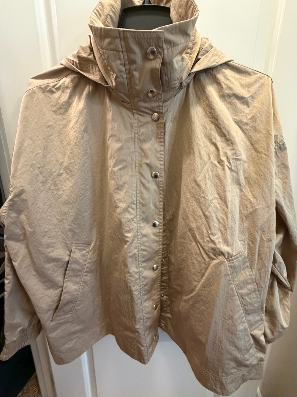 Lou & Grey Light Khaki Hooded Trench Coat